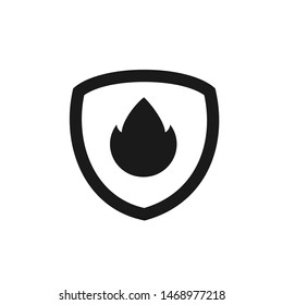 Fire in Shield logo-simple logo