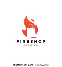 fire shop sale logo