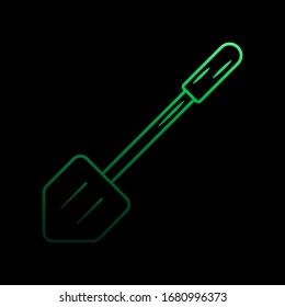 Fire shovel nolan icon. Simple thin line, outline vector of fireman icons for ui and ux, website or mobile application
