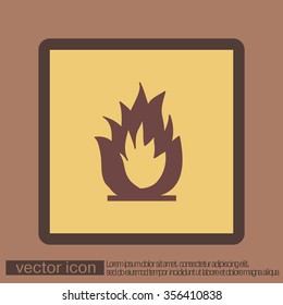 fire sign.