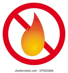 Fire sign. Dangerous fire. No fire. No heap. No bonfire! Match day. Forest fire. Very dangerous!