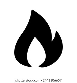 Fire sign. Fire flame icon isolated on white background. Vector illustration
