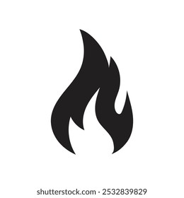 Fire sign. Fire flame icon isolated on white background. 