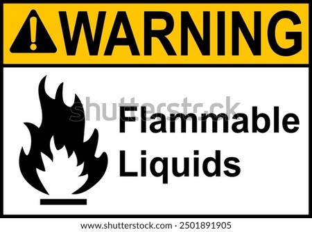 Fire sign. Flammable combustible materials. Fuel fire hazard. Do not smoke near diesel, petrol, gas. Warning of fire hazard and the need to observe safety measures. Flammable materials work area.