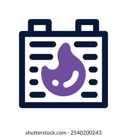 fire sign icon. vector dual tone icon for your website, mobile, presentation, and logo design.