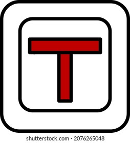 Fire sign, illustration, vector, on a white background.