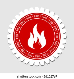 Fire Sign Label