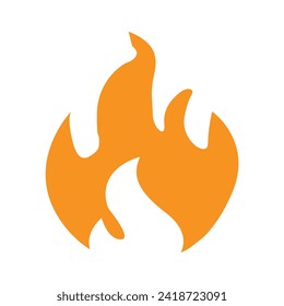 Signo de incendio, vector de plantilla de diseño de icono de logotipo de incendio. 
