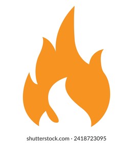 Feuerzeichen, Logo-Symbol-Design-Vorlage Vektorgrafik. 