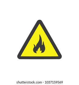 Fire sign, vector illustration design. Signals collection.