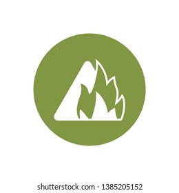 Fire sign- vector sign symbol icon