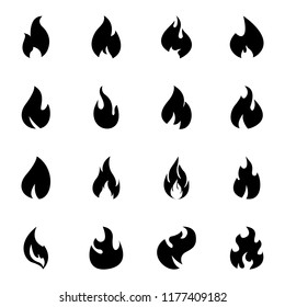 
Fire signs icons
