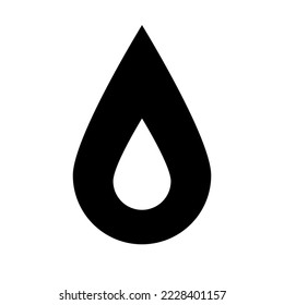 Fire silhouette icon. Gas. Energy. Vector.