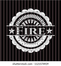 Fire silvery emblem or badge