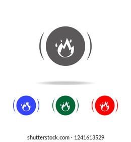 fire siren icon. Elements of fireman in multi colored icons. Premium quality graphic design icon. Simple icon for websites, web design, mobile app, info graphics