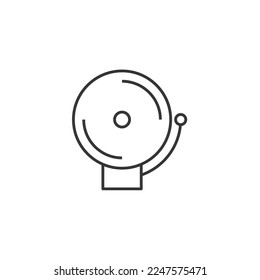 fire siren vector icon rescue and safety alarm