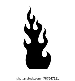 Fire. sketch for a tattoo isolated