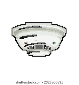 fire smoke detector game pixel art retro vector. bit fire smoke detector. old vintage illustration