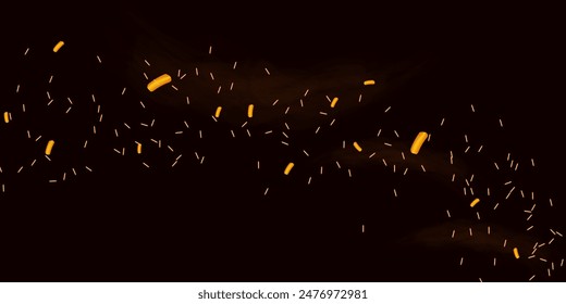 Fire smoke flame effect overlay sparks background. Sparks and smoke. Website design, social networks, advertising materials, packaging. Vector illustration.