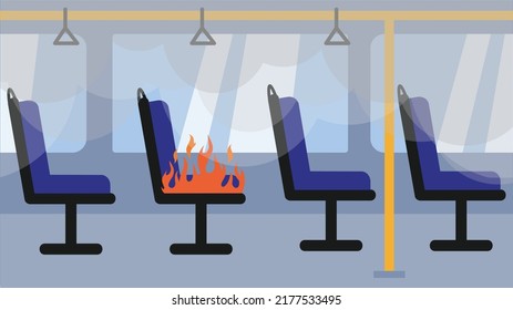 fire and smoke in public transport