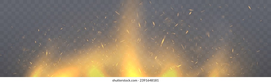 Fire spark background. Vector fire sparks. Sparks PNG, fire particles. Fire spark background