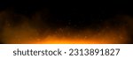 Fire spark overlay with smoke and flame background. Grill heat glow in cloud isolated transparent vector. Realistic flying orange sparkle abstract illustration. Hell bonfire fiery with hot cinder