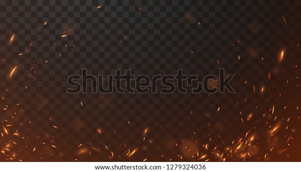 火の粉の背景 のベクター画像素材 ロイヤリティフリー