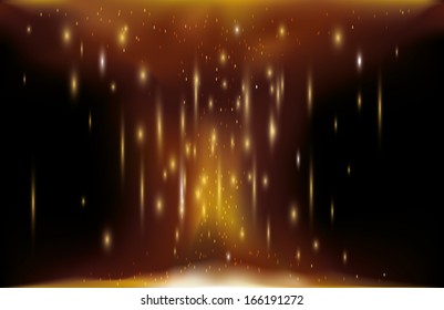 Fire Sparks Falling Vector Background