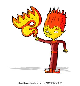 Feuerbrand-Cartoon