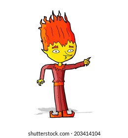 fire spirit cartoon