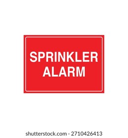 MARCADOR DE Locación DE ALARMA DE ROCIADOR DE INCENDIO para sistema de rociadores de incendio Indicador de alarma Plantilla de Vector