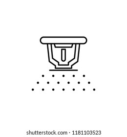 fire sprinkler icon. Element of drip watering icon for mobile concept and web apps. Thin line fire sprinkler icon can be used for web and mobile