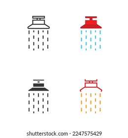 fire sprinkler icon fire fighter vector icon alarm