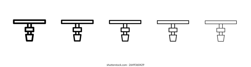 fire sprinkler icon Flat design on isolated background