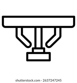 fire sprinkler icon Simple thin line stroke