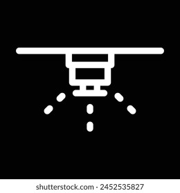 fire sprinkler icon vector outline