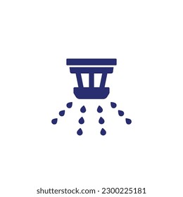 fire sprinkler icon, vector pictogram