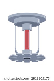 Fire sprinkler. Simple flat illustration.

