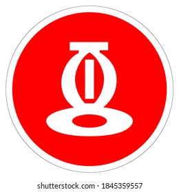 Fire Sprinkler Symbol Sign, Vector Illustration, Isolate On White Background Label. EPS10