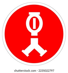 Fire Sprinkler Symbol Sign, Vector Illustration, Isolate On White Background Label. EPS10