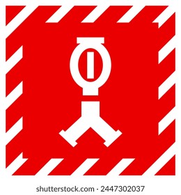 Fire Sprinkler Symbol Sign, Vector Illustration, Isolate On White Background Label. EPS10