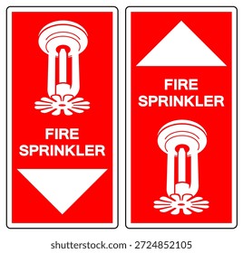 Fire Sprinkler Symbol Sign, Vector Illustration, Isolate On White Background Label. EPS10 