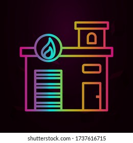 Fire station, firefighter nolan icon Simple thin line, outline vector of Firefighter icons for ui and ux, website or mobile application