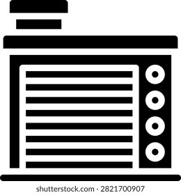 fire station glyph icon illustration vector