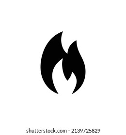 Symbol der Feuerstation. Flaches Design einzeln auf weißem Hintergrund.