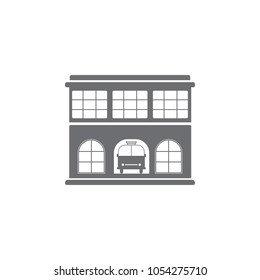 fire station icon. Simple element illustration. fire station symbol design template. Can be used for web and mobile on white background