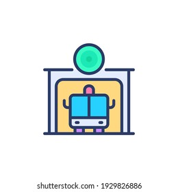 Fire Station icon in vector. Logotype
