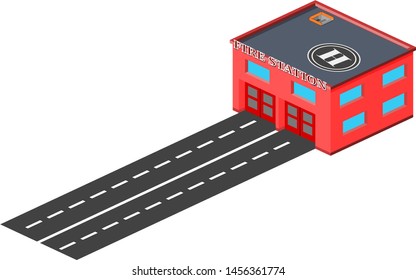 Fire Station with Rooftop Heliport