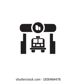 fire station vector icon design template