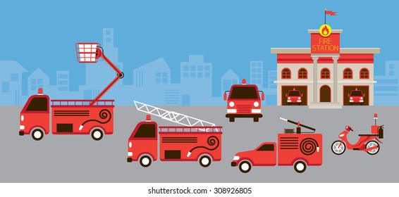 Fire Station Vehicle and Equipment, Emergency 